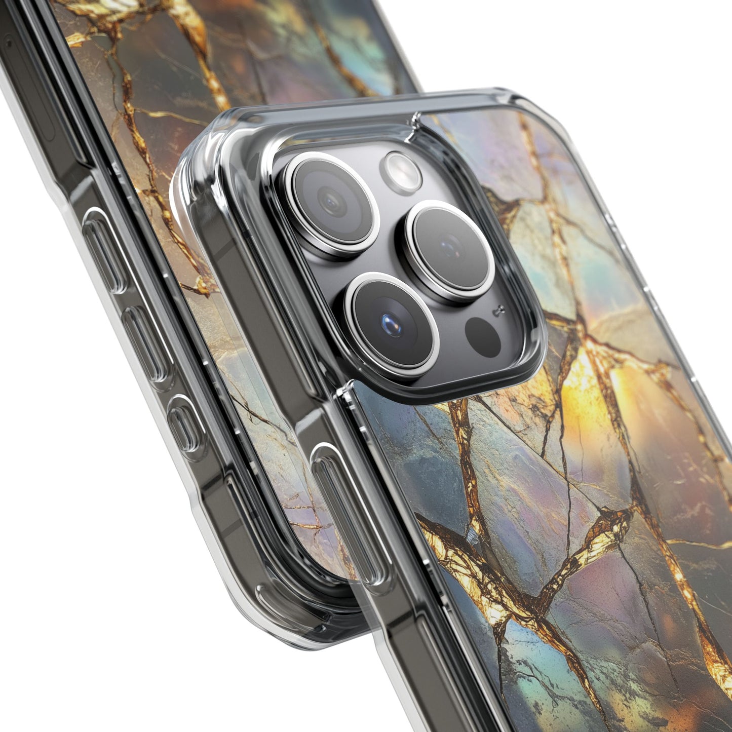 Iridescent Gold Vein Magnetic iPhone Case