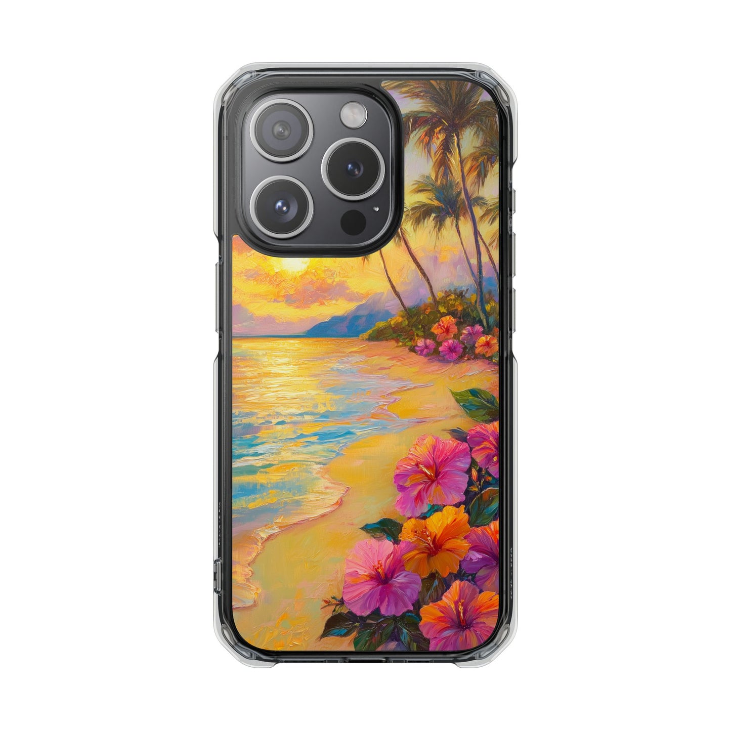 Tropical Paradise Oil Painting Magnetic iPhone Case