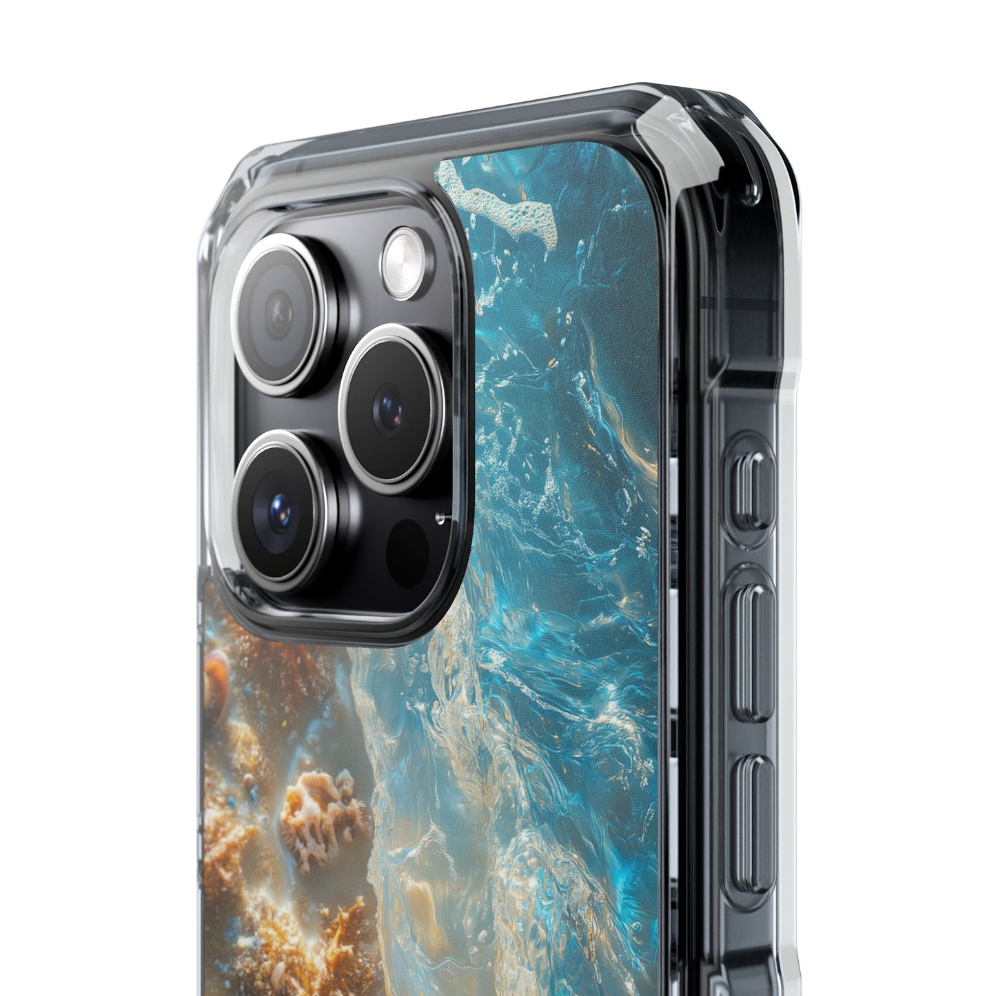 Aqua Seashell Serenity iPhone Case