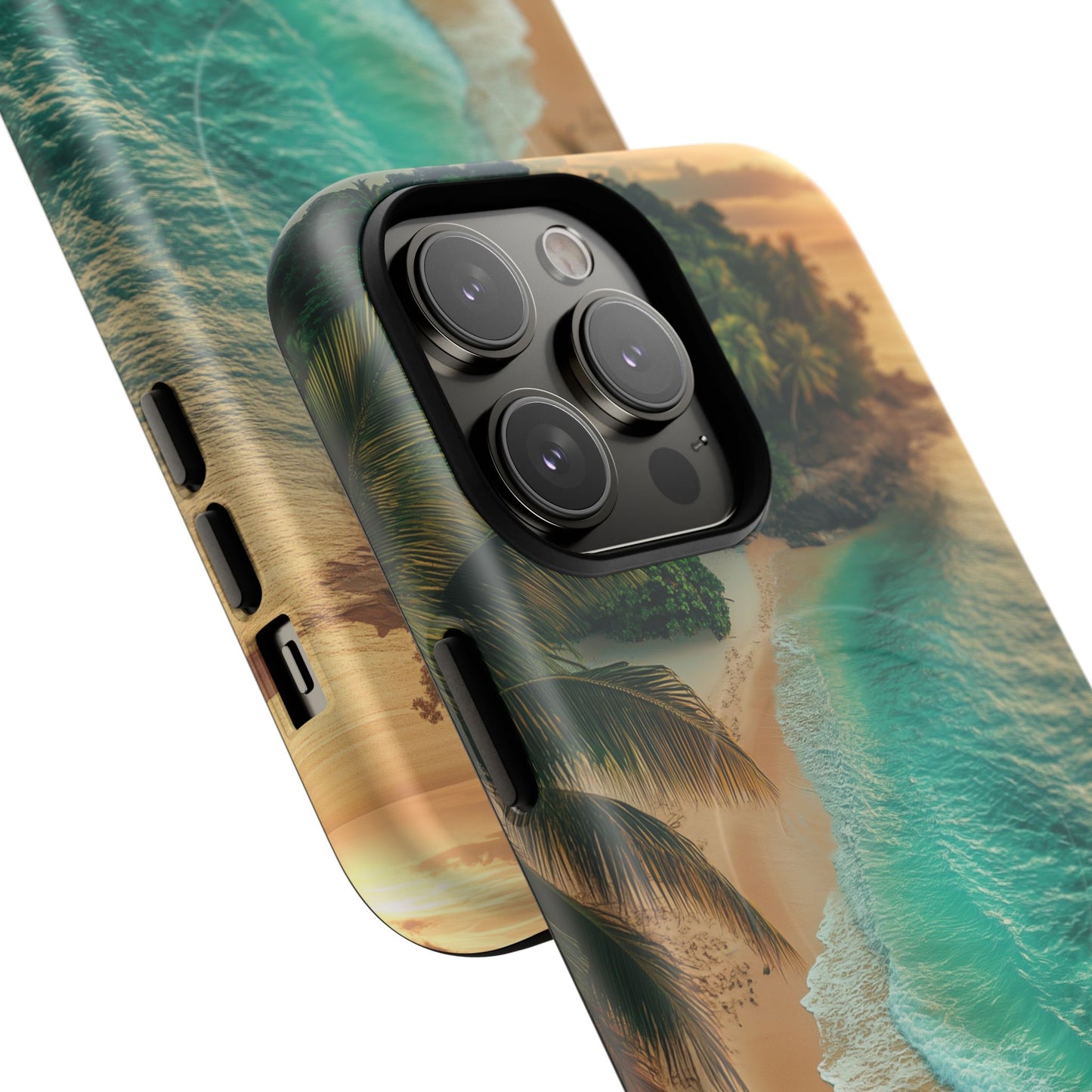 Tropical Beach Tough Magnetic Phone Case - Stylish Protection for Outdoor Lovers
