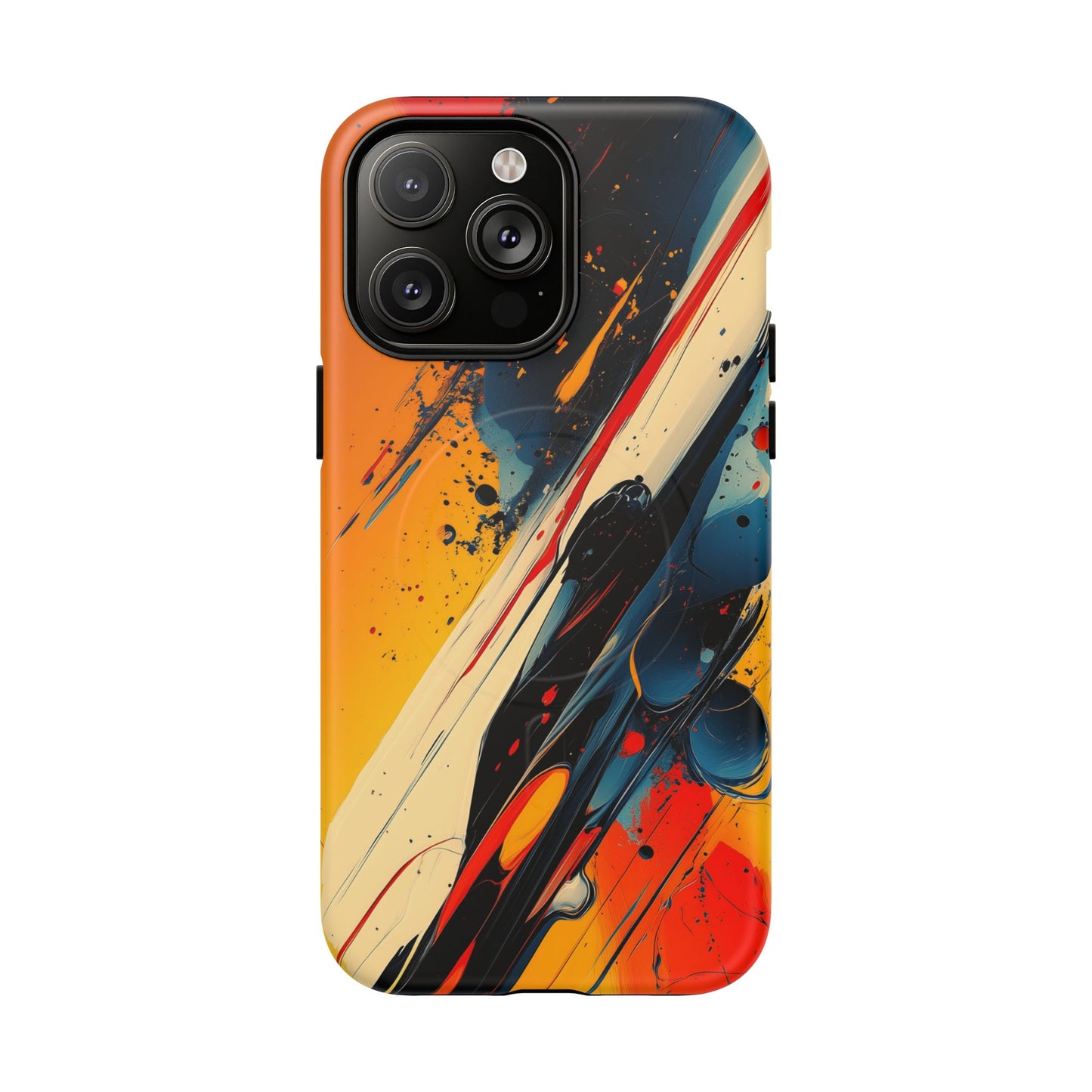 Vibrant Tough Magnetic Case - Bold Abstract Art for iPhone
