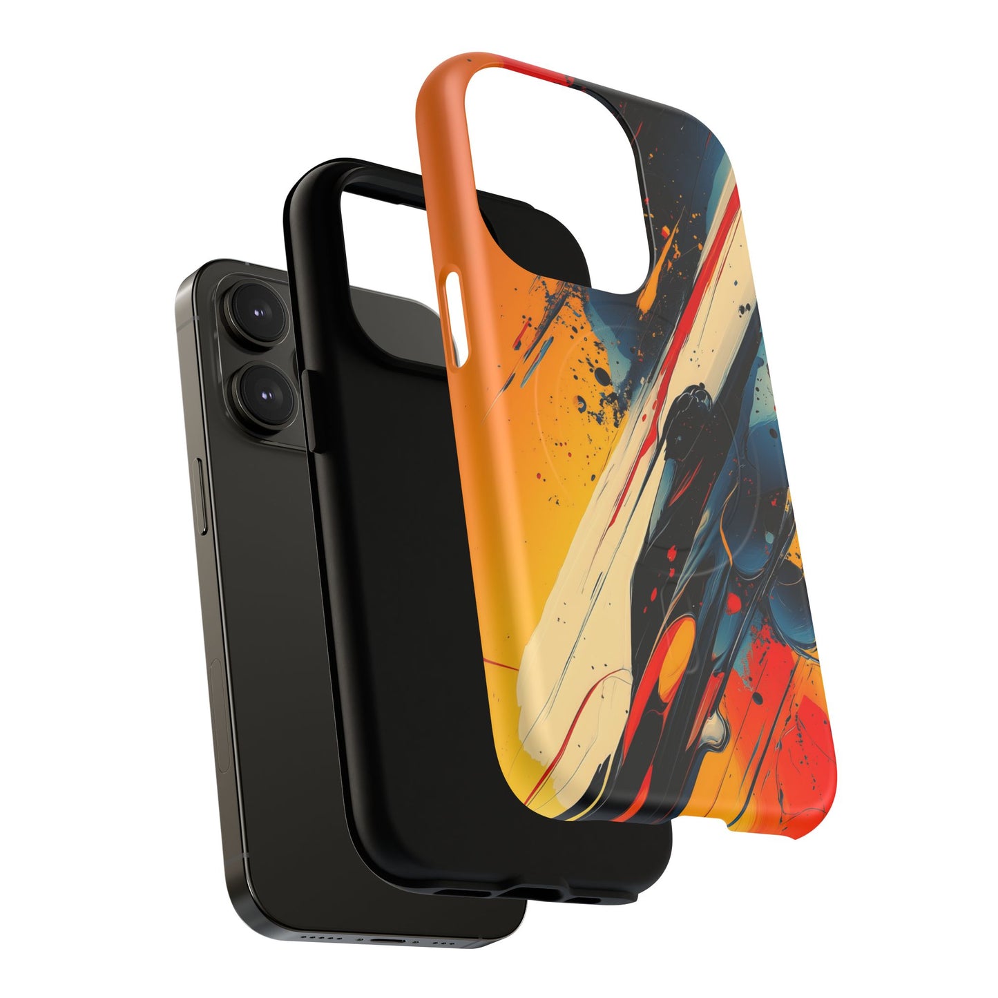 Vibrant Tough Magnetic Case - Bold Abstract Art for iPhone