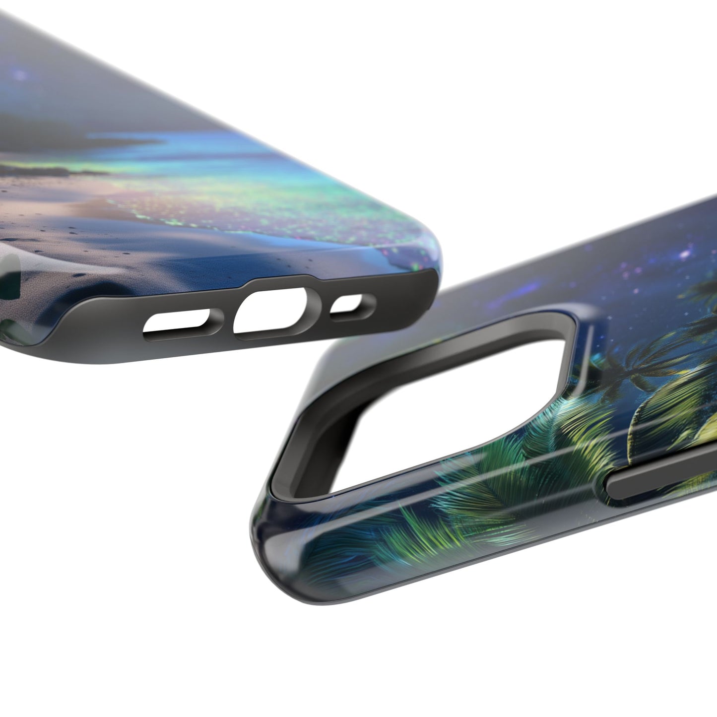Tropical Night Glow Tough iPhone Case