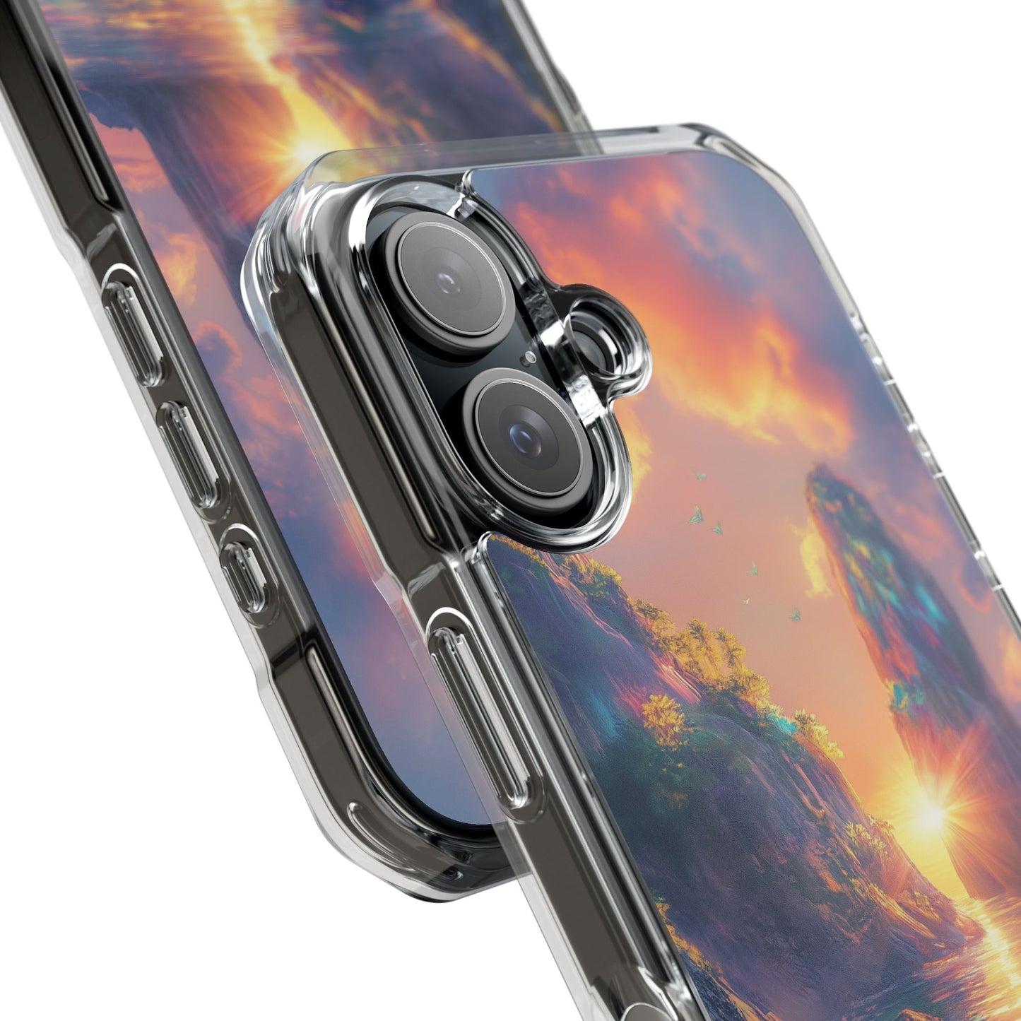 Iridescent Island Wave Magnetic Clear iPhone Case