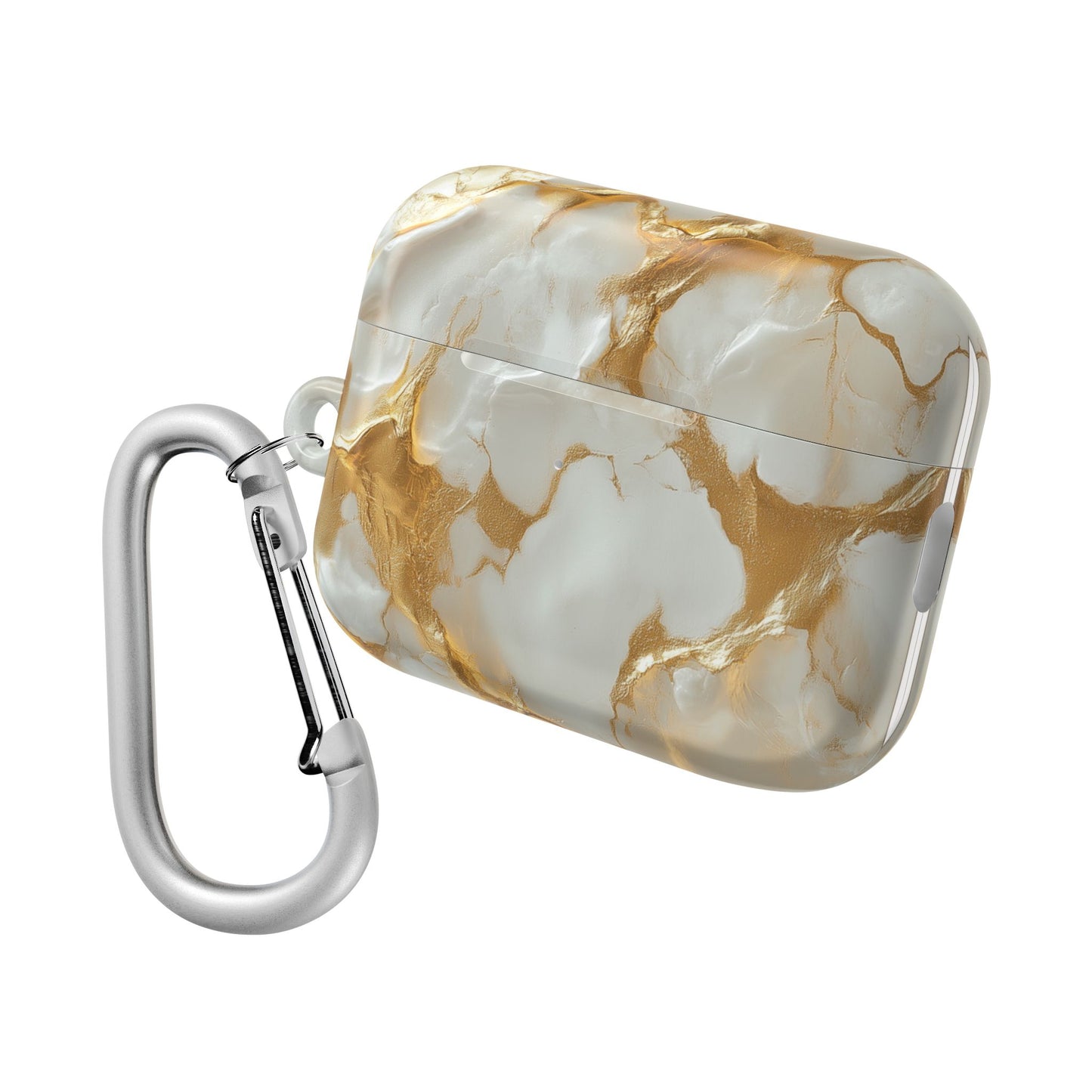Lustrous Iridescent Gold & White Camo AirPods Case
