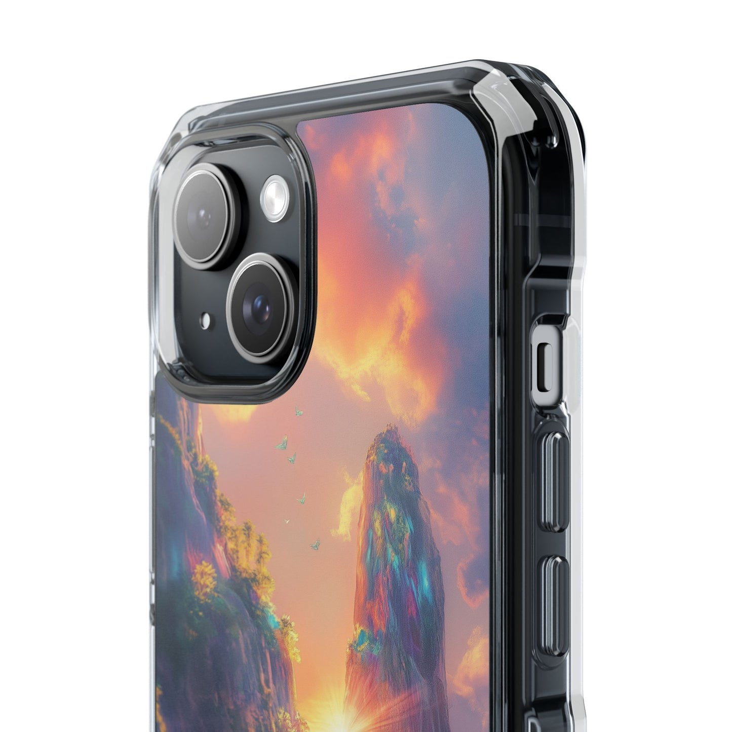 Iridescent Island Wave Magnetic Clear iPhone Case