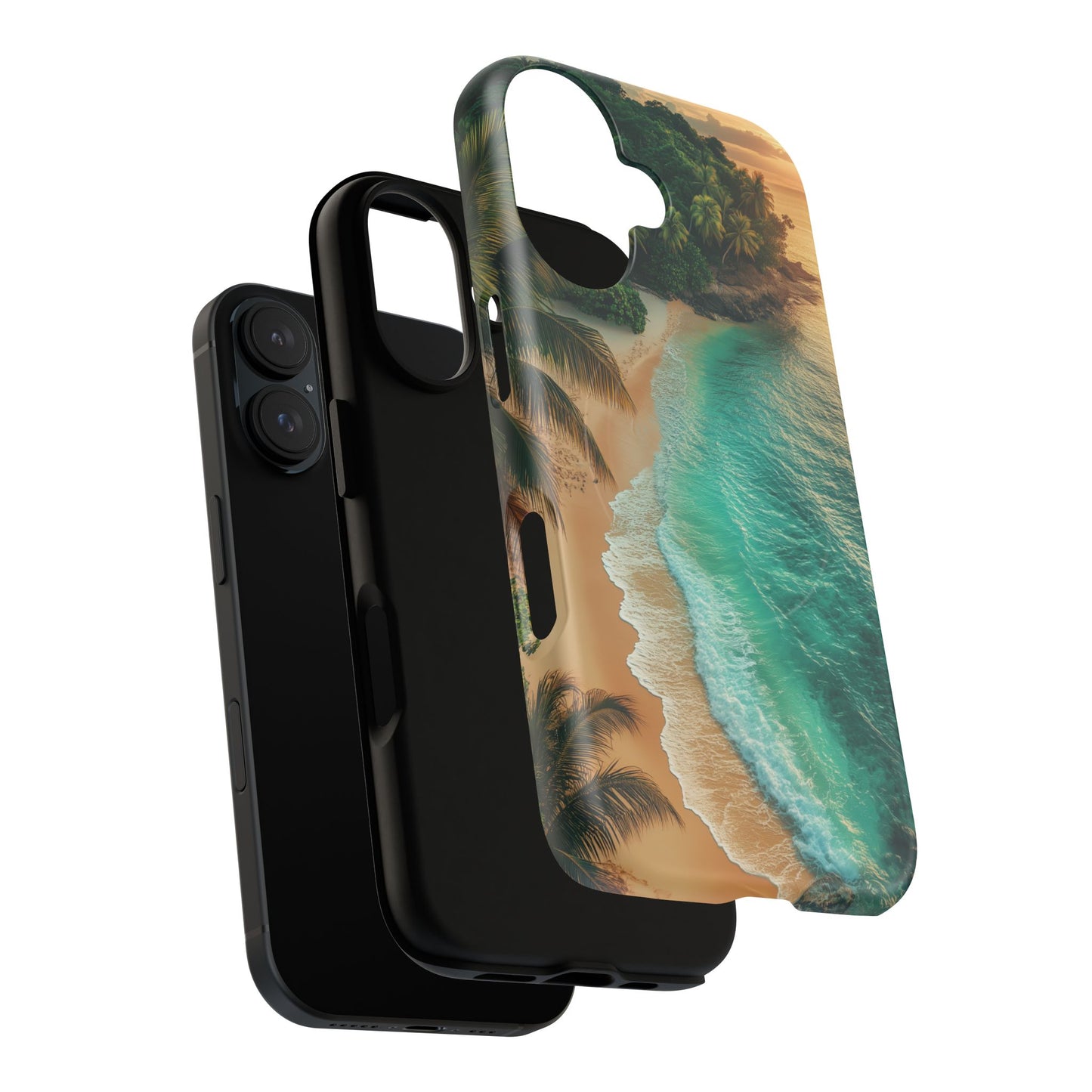 Tropical Beach Tough Magnetic Phone Case - Stylish Protection for Outdoor Lovers