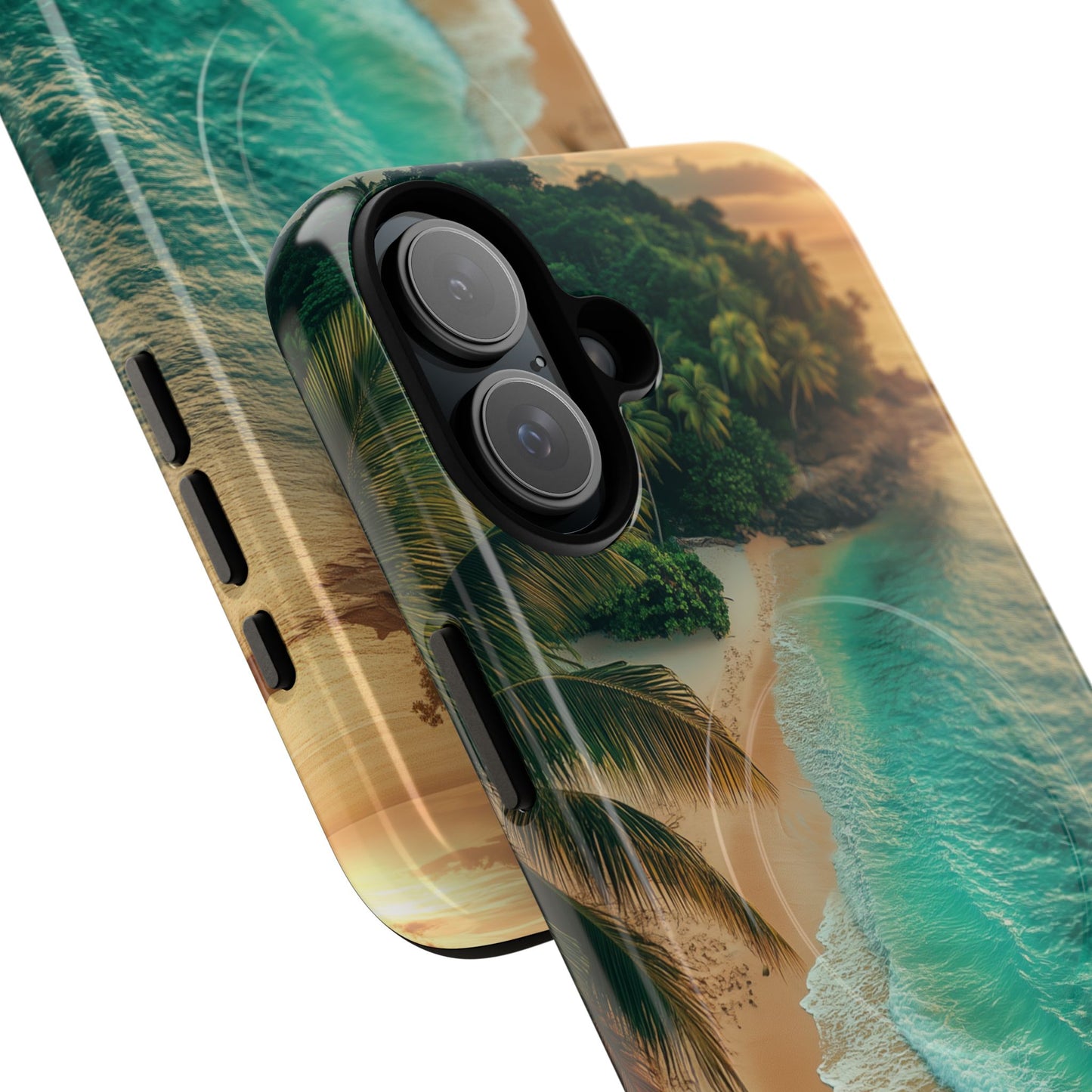 Tropical Beach Tough Magnetic Phone Case - Stylish Protection for Outdoor Lovers