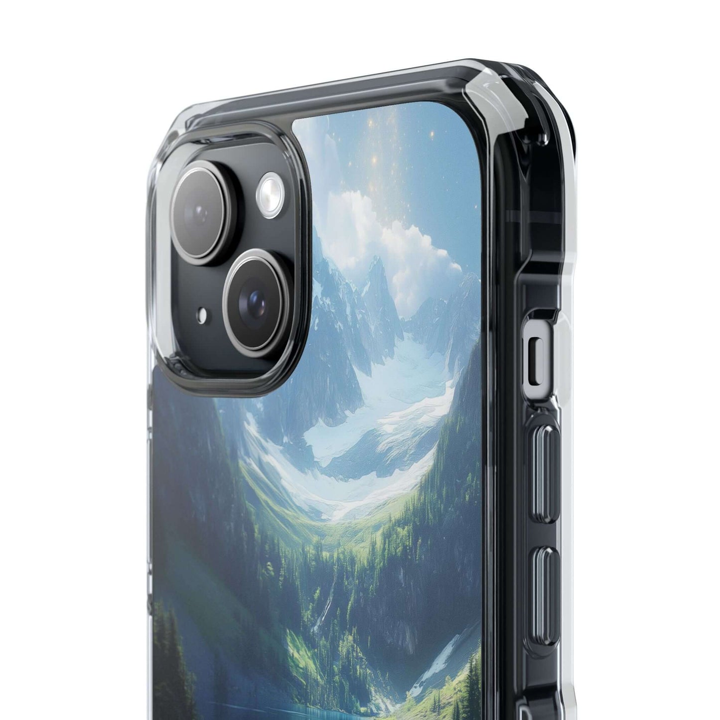 Ethereal Glacial Lake Magnetic Clear Impact iPhone Case