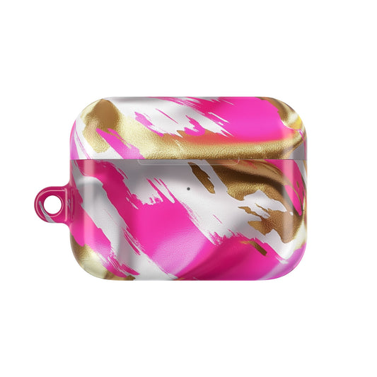 Chic Pink & Gold AirPod Case