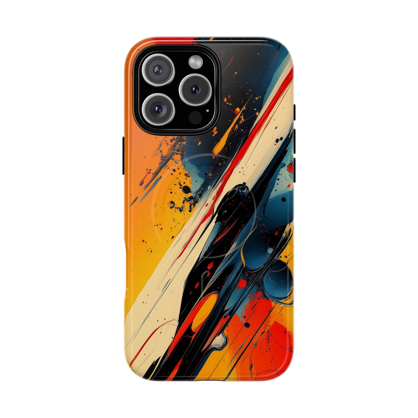 Vibrant Tough Magnetic Case - Bold Abstract Art for iPhone