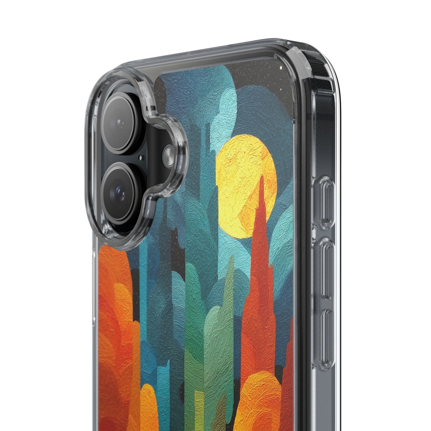 Vibrant Deep Art Landscape Phone Case - Clear Protective Cover for Nature Lovers