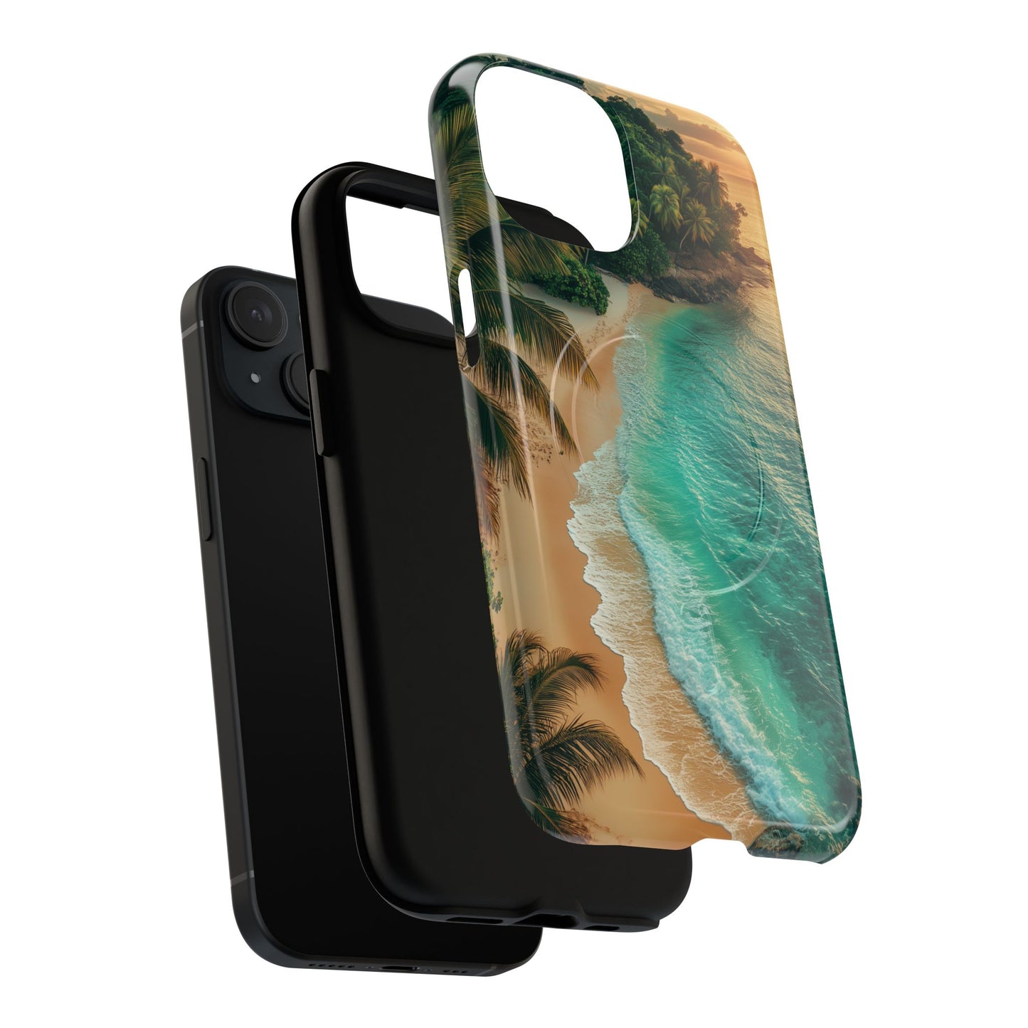 Tropical Beach Tough Magnetic Phone Case - Stylish Protection for Outdoor Lovers