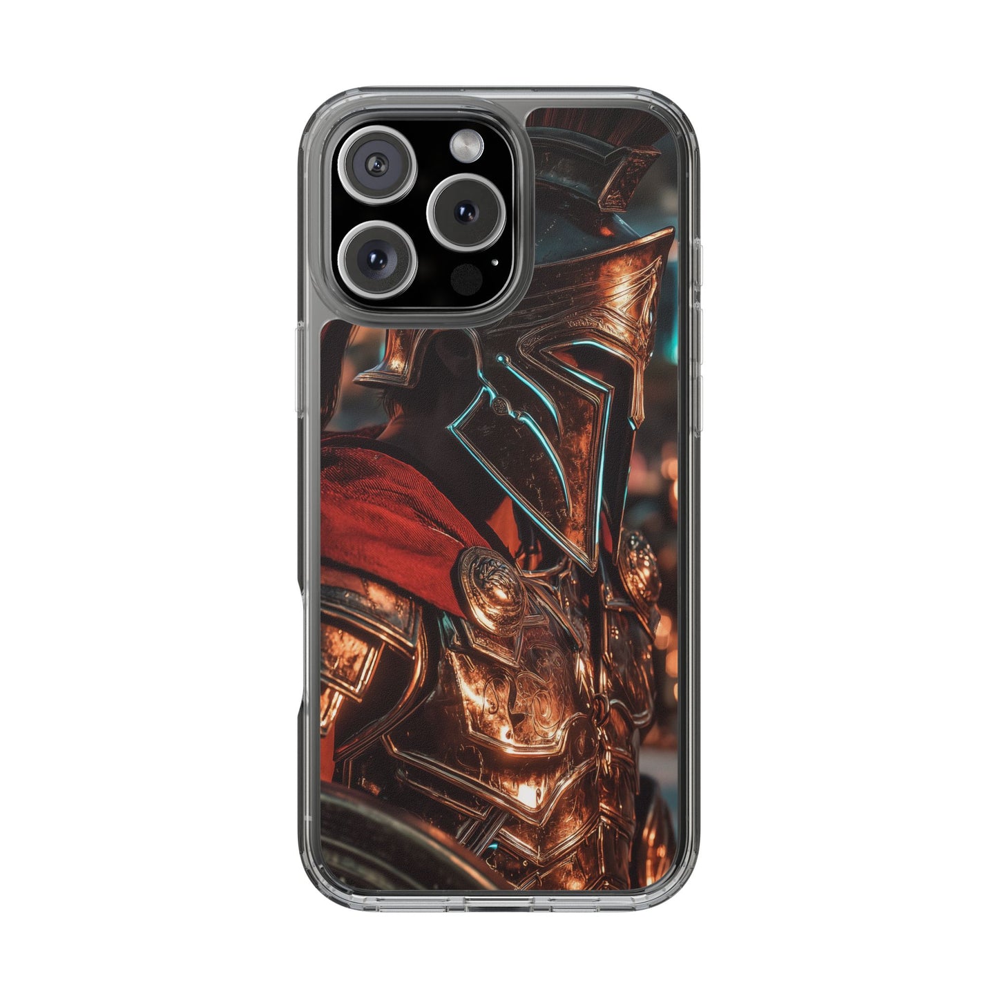 Forged Spartan Valor Phone Case – Premium Clear Protection with Bold Warrior Design