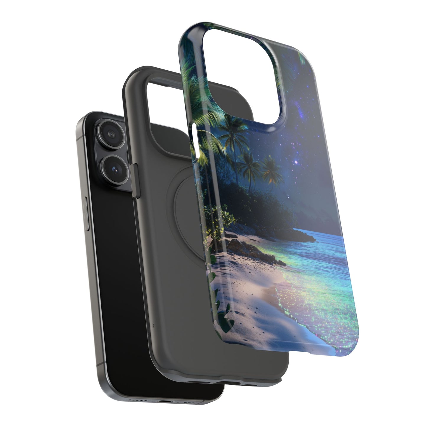 Tropical Night Glow Tough iPhone Case