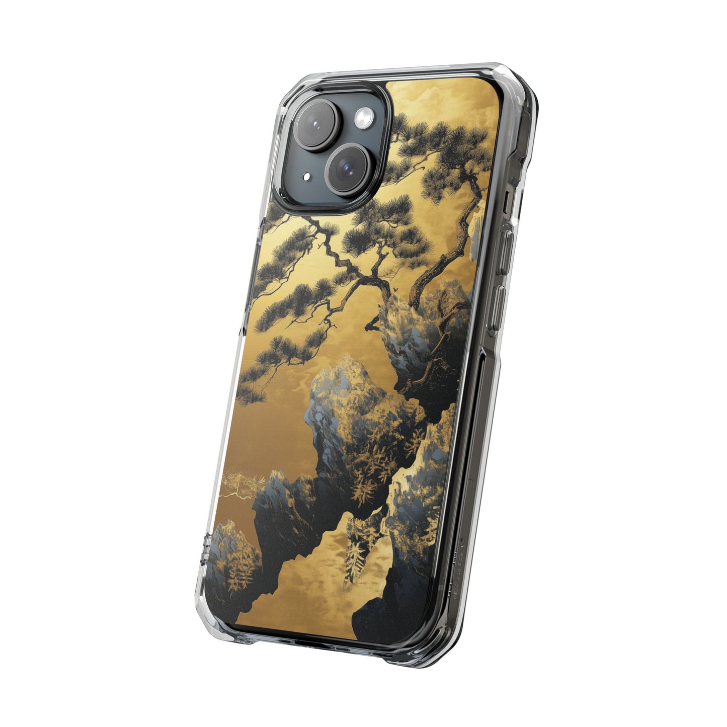 Golden Cascade Peaks Clear Impact iPhone Case