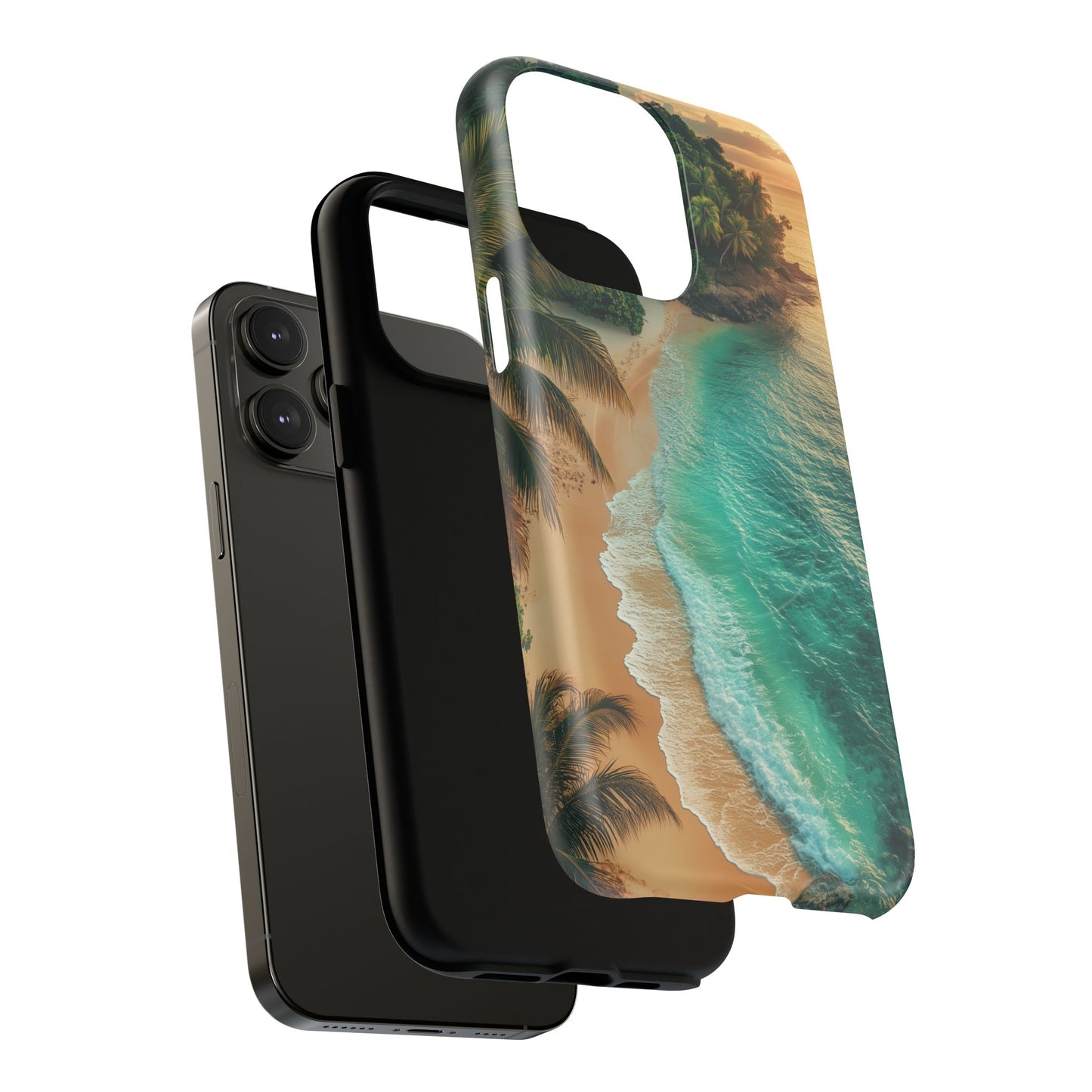 Tropical Beach Tough Magnetic Phone Case - Stylish Protection for Outdoor Lovers