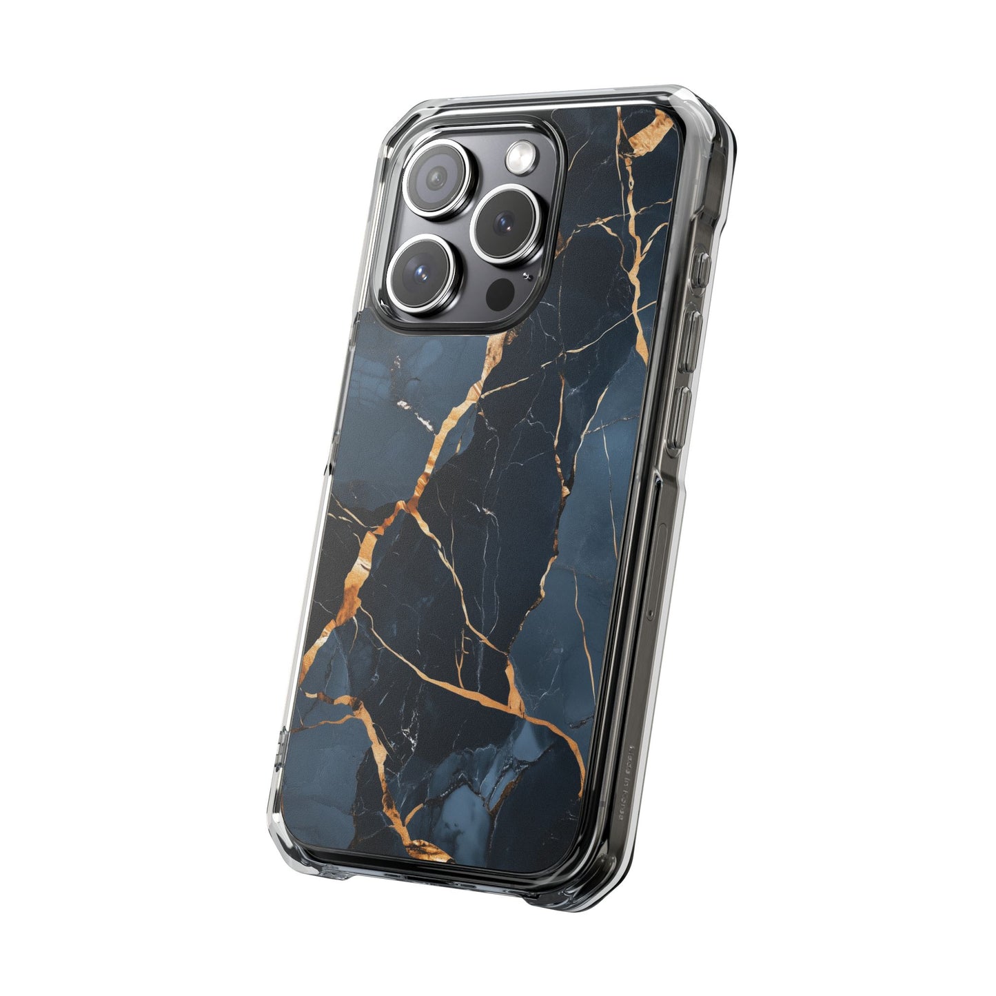 Sleek Marble Magnetic Clear iPhone Case