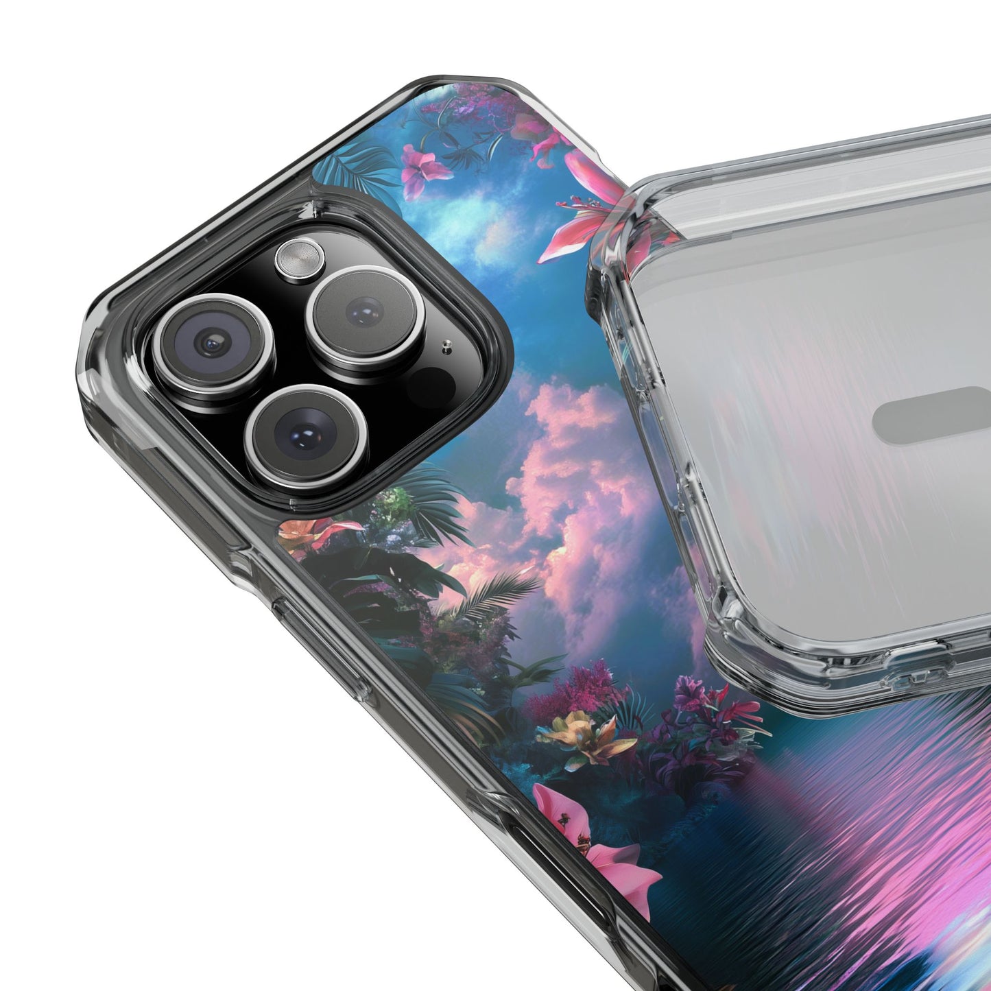Iridescent Eden Magnetic Clear iPhone Case