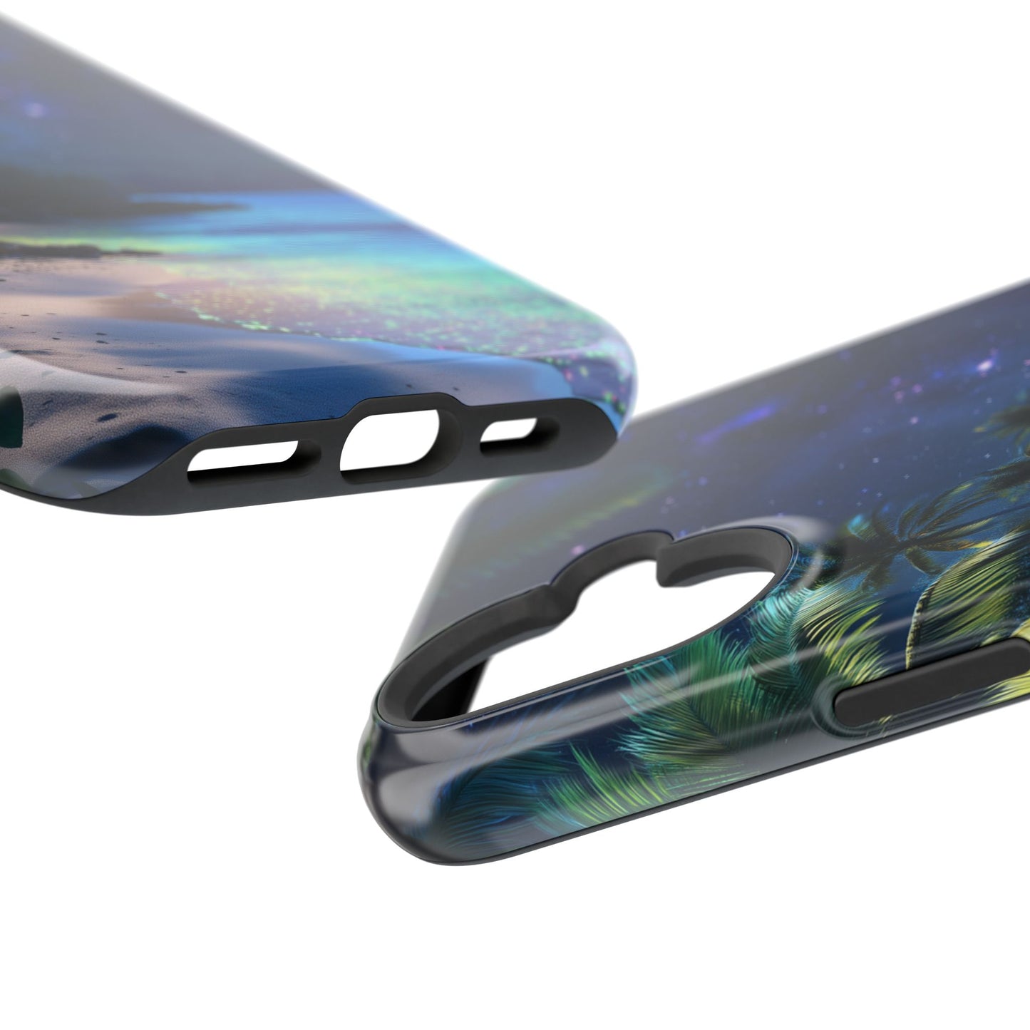 Tropical Night Glow Tough iPhone Case