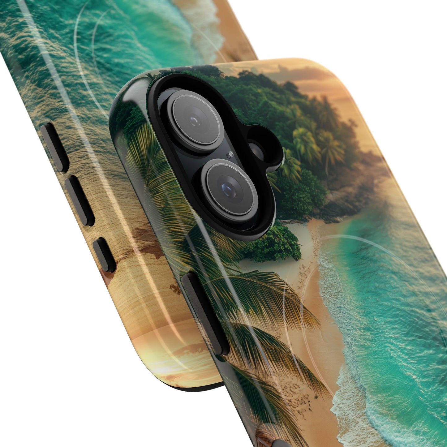 Tropical Beach Tough Magnetic Phone Case - Stylish Protection for Outdoor Lovers