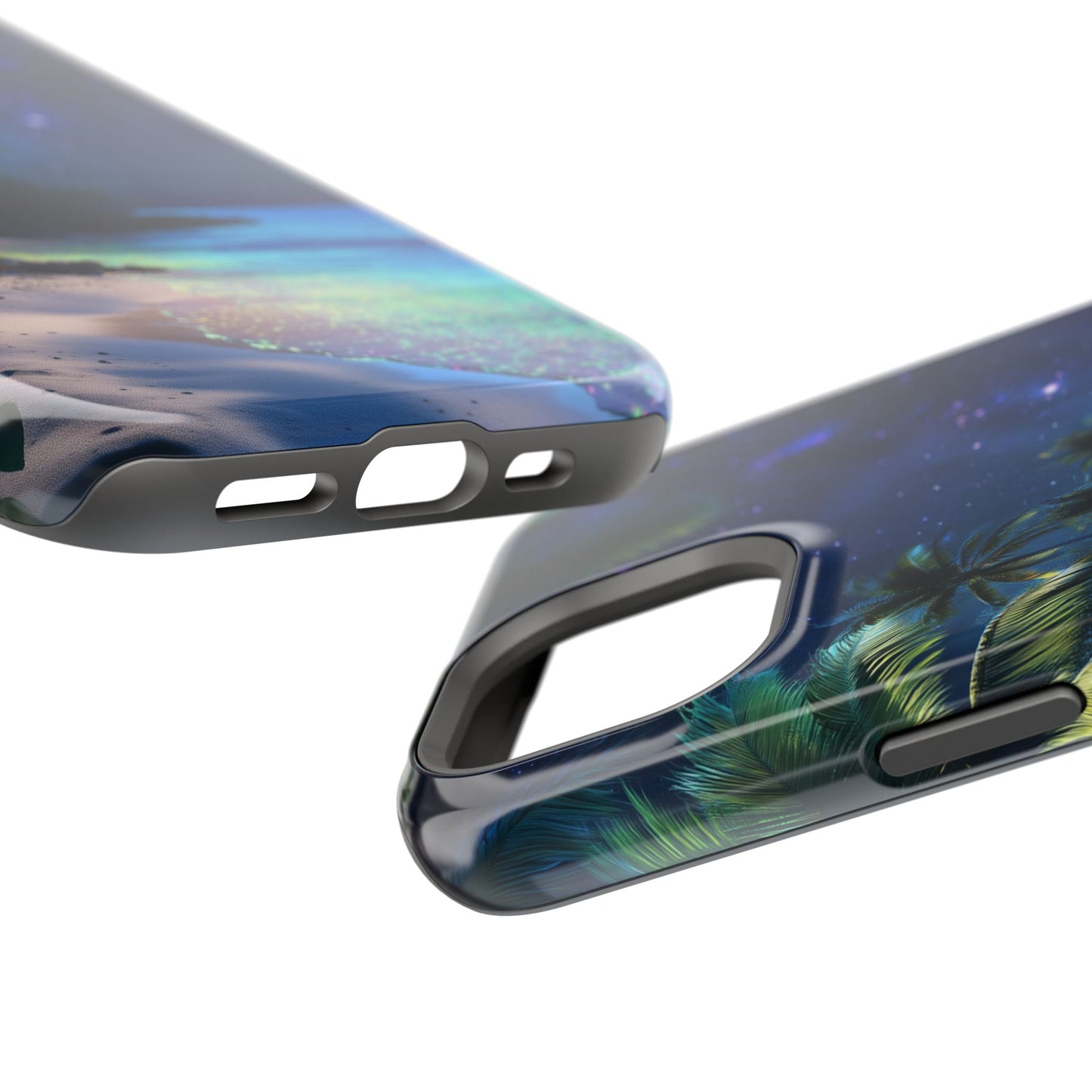Tropical Night Glow Tough iPhone Case