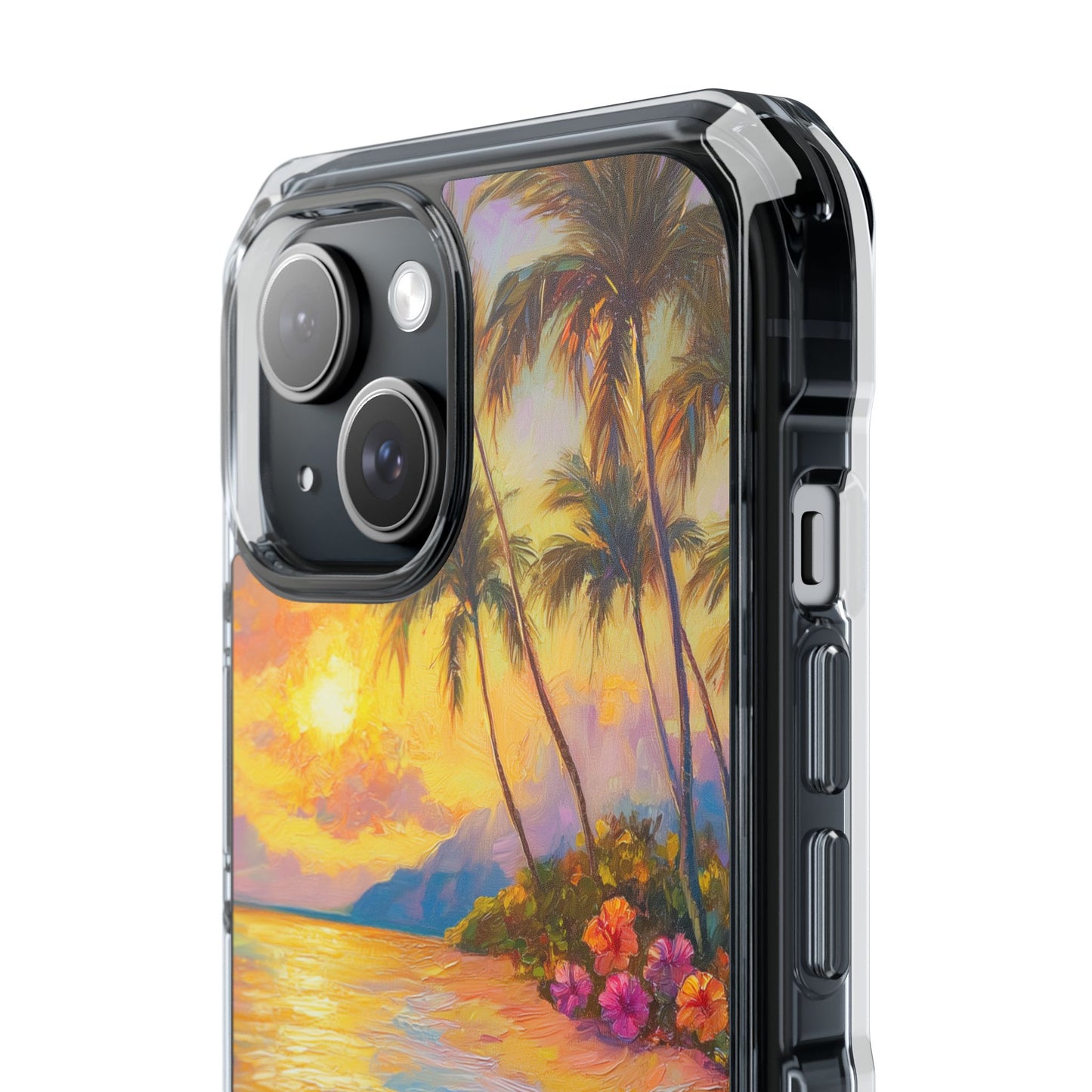 Tropical Paradise Oil Painting Magnetic iPhone Case