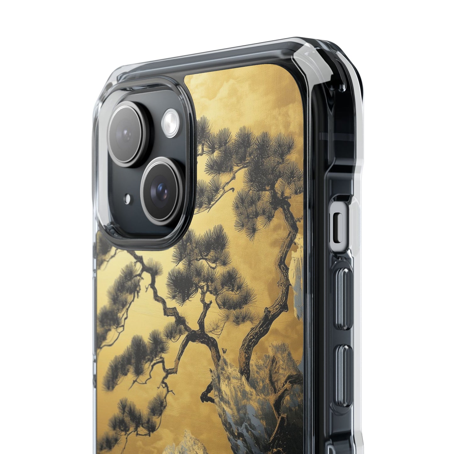 Golden Cascade Peaks Clear Impact iPhone Case
