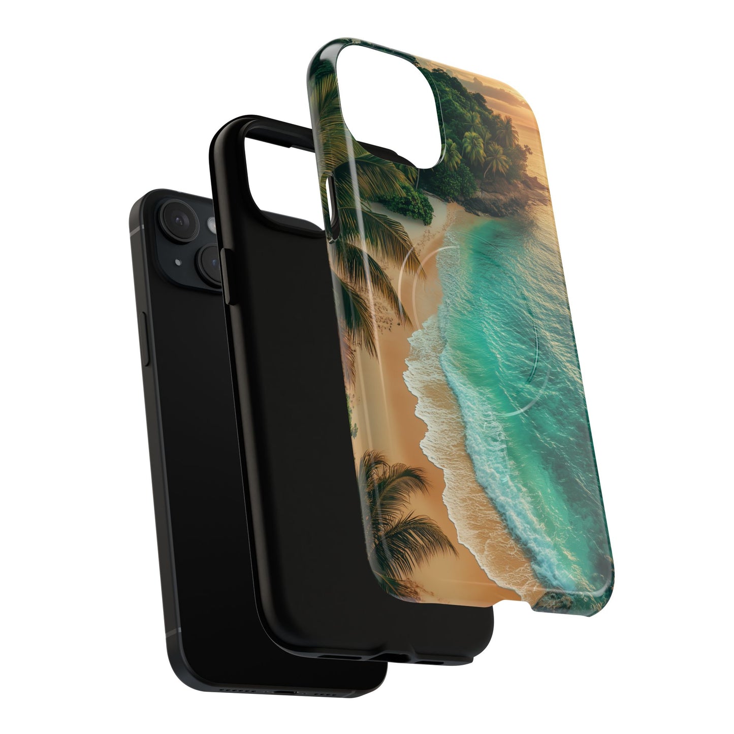 Tropical Beach Tough Magnetic Phone Case - Stylish Protection for Outdoor Lovers