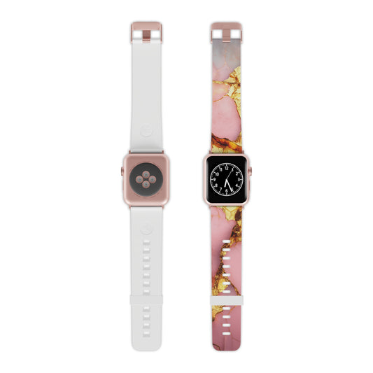Luxurious Pink Marble Apple Watch Band