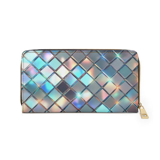 Iridescent Diamond Cell Phone Clutch Wallet - Stylish & Functional for Everyday Use