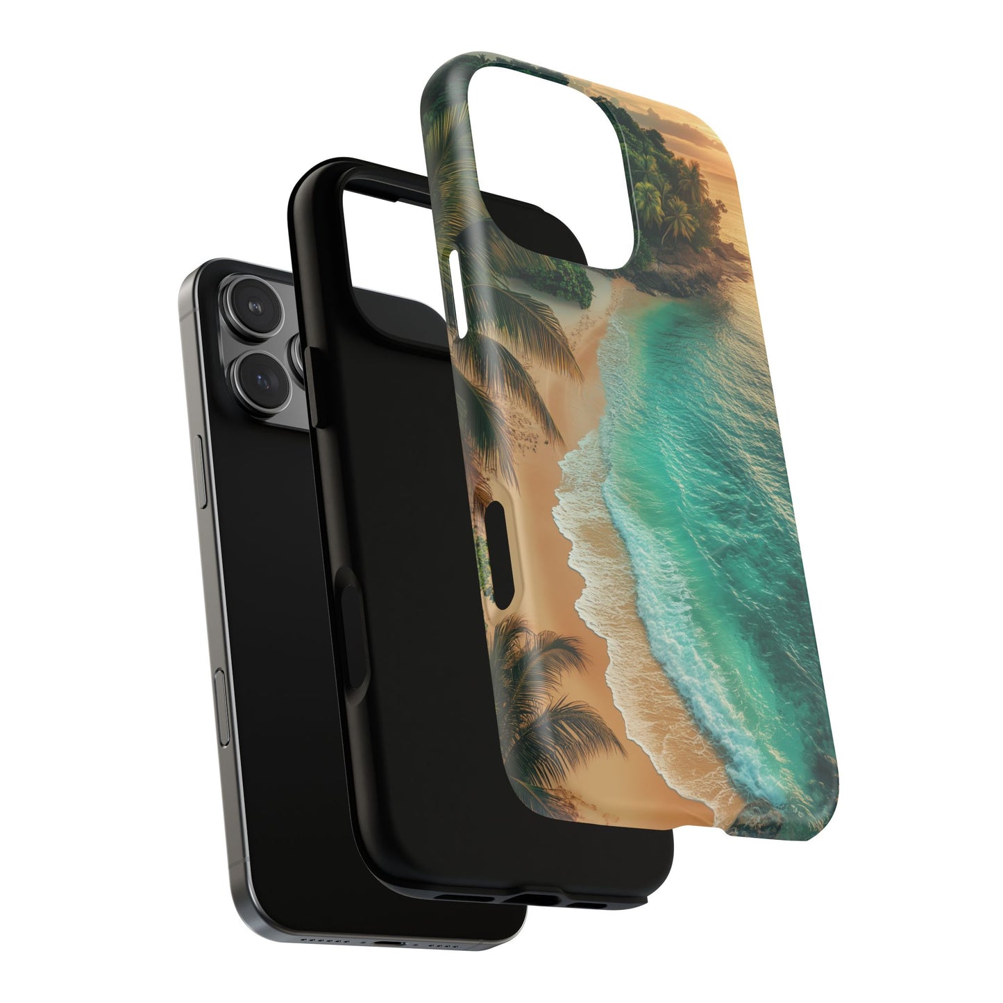 Tropical Beach Tough Magnetic Phone Case - Stylish Protection for Outdoor Lovers