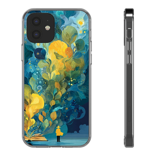 Artistic Reader Clear Phone Case - Design for Creative Souls