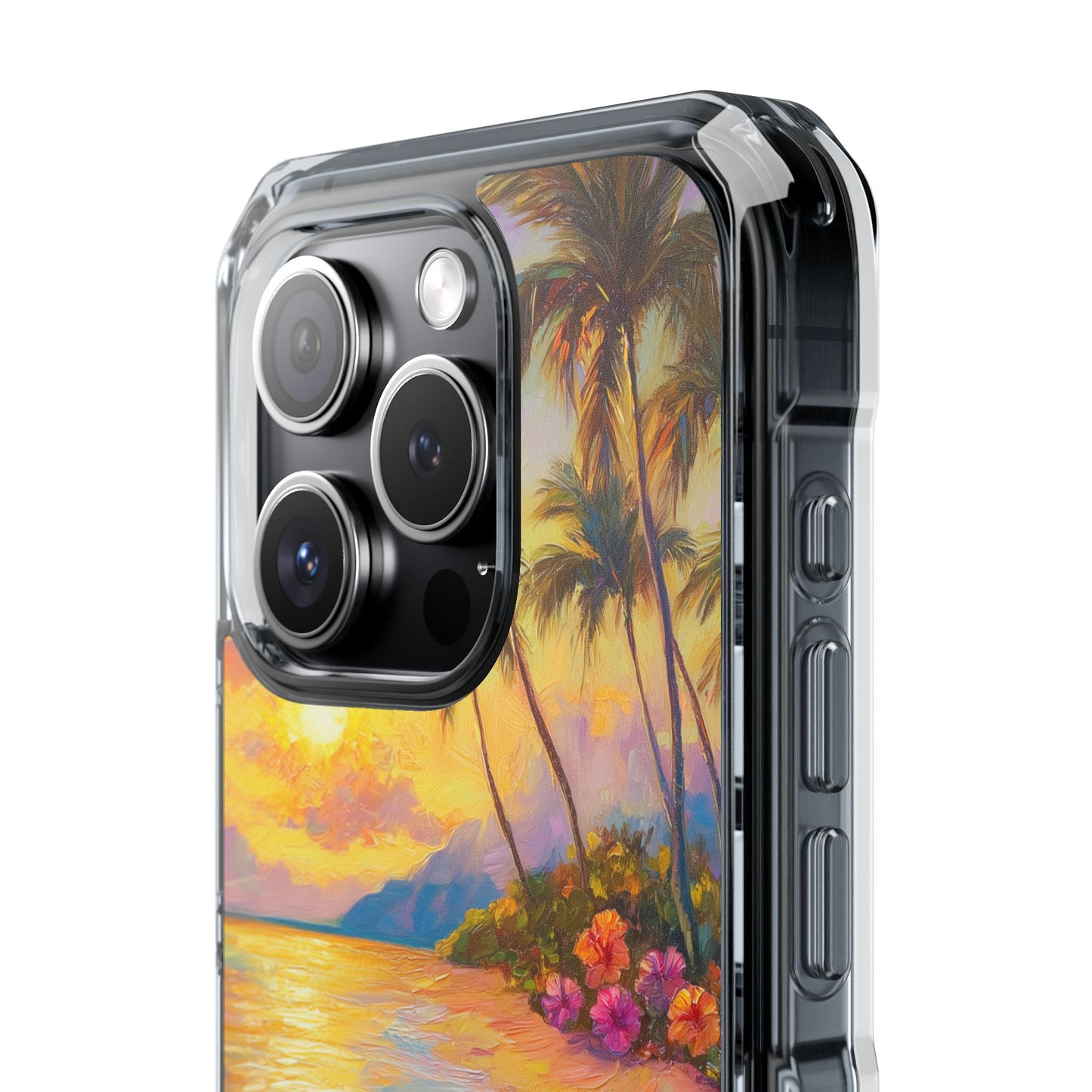 Tropical Paradise Oil Painting Magnetic iPhone Case