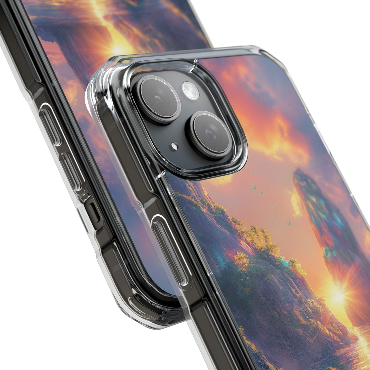 Iridescent Island Wave Magnetic Clear iPhone Case