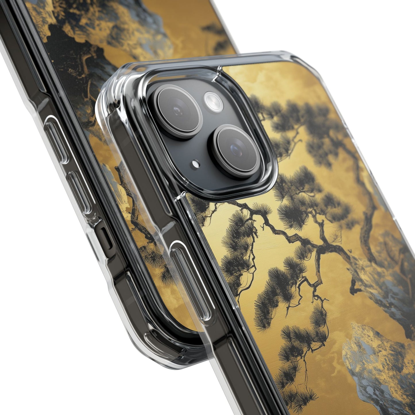 Golden Cascade Peaks Clear Impact iPhone Case