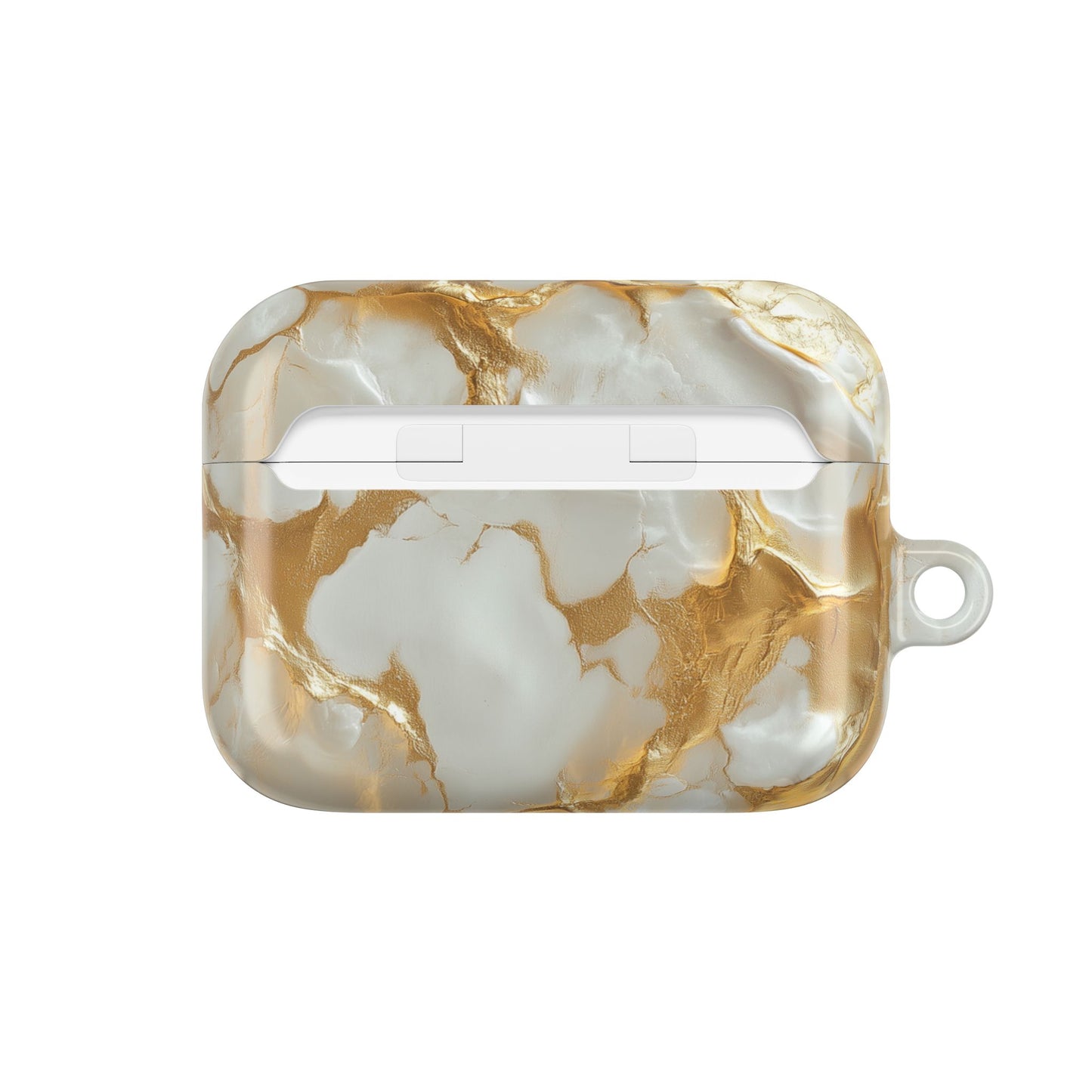 Lustrous Iridescent Gold & White Camo AirPods Case