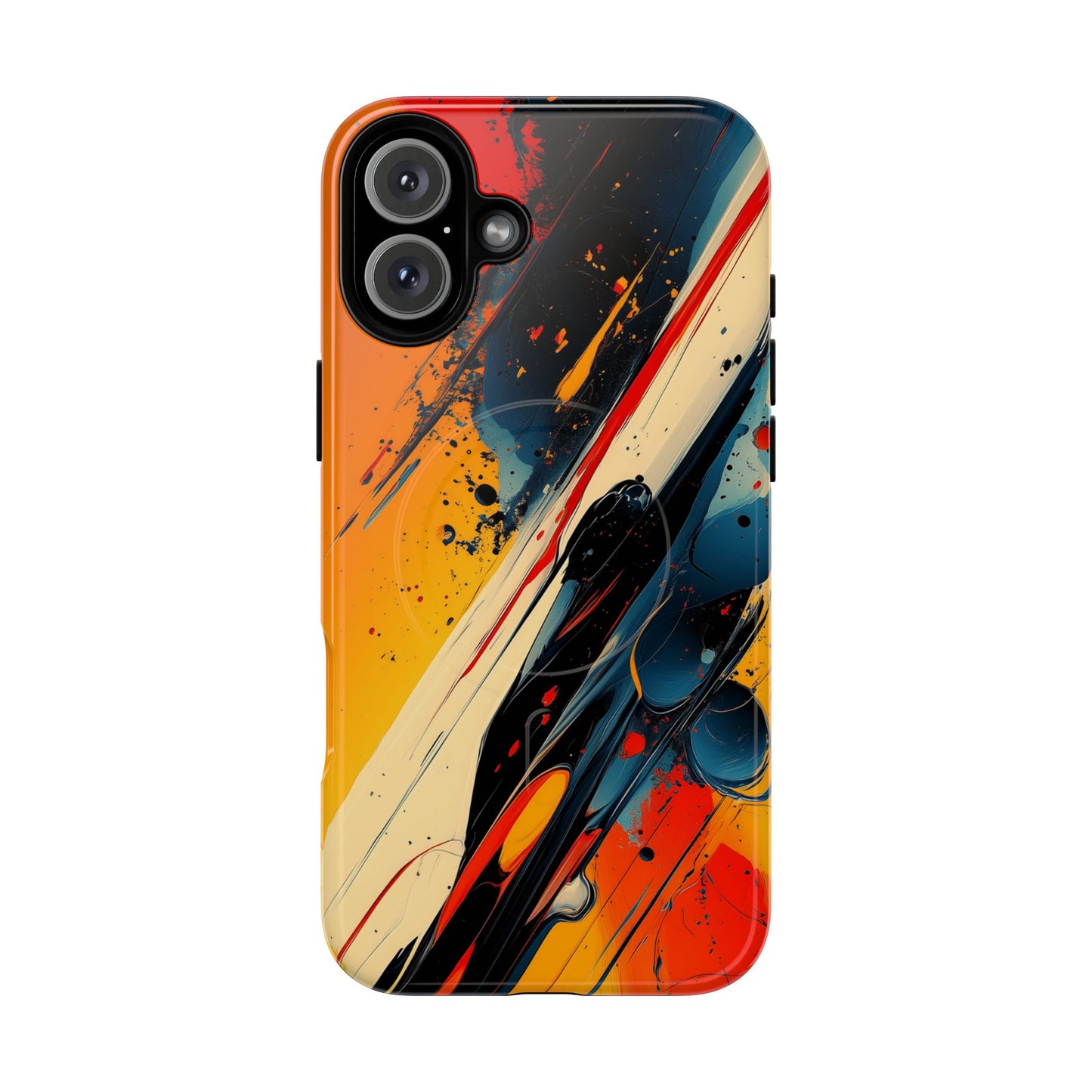 Vibrant Tough Magnetic Case - Bold Abstract Art for iPhone