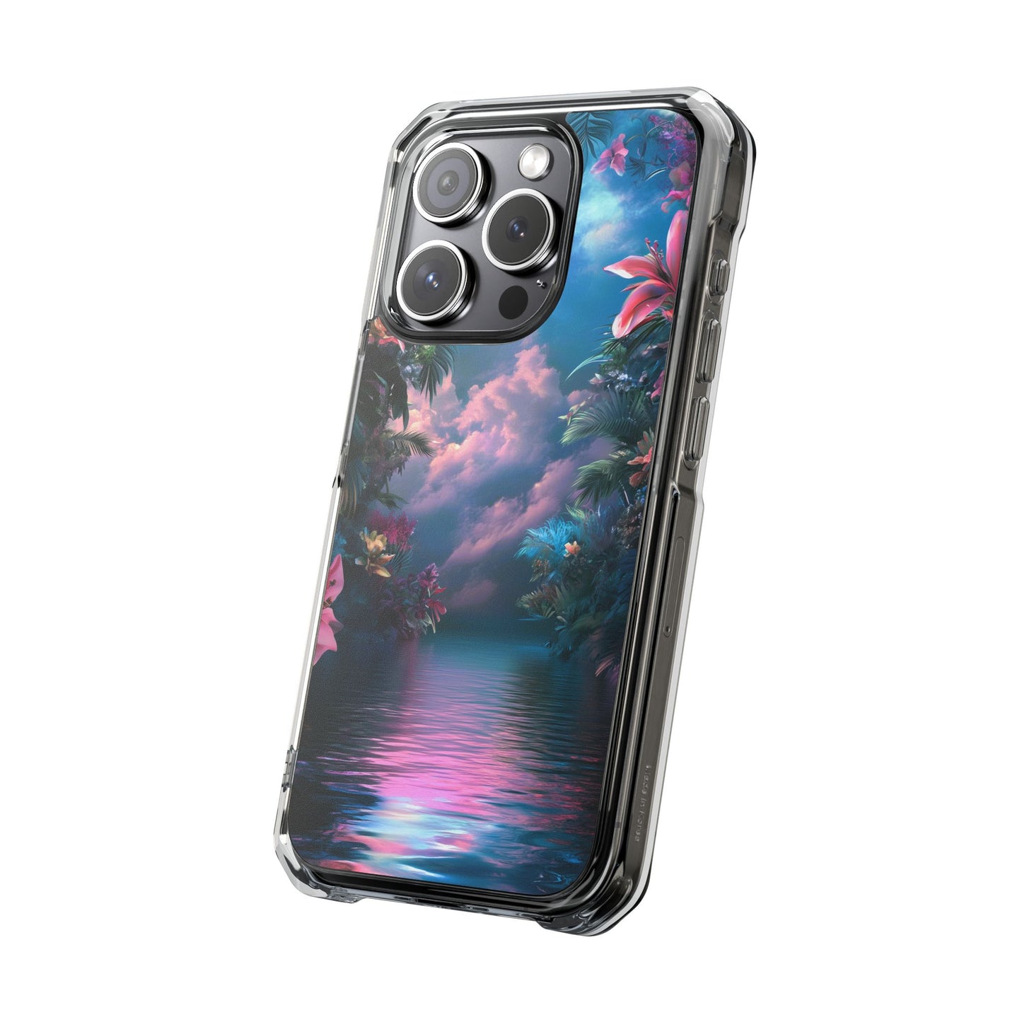 Iridescent Eden Magnetic Clear iPhone Case