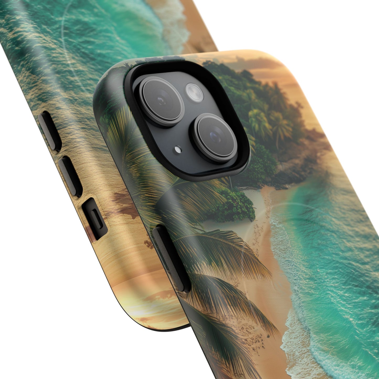Tropical Beach Tough Magnetic Phone Case - Stylish Protection for Outdoor Lovers
