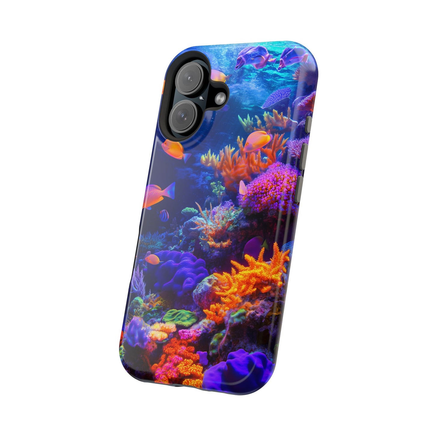 Prismatic Coral Reef Glow Magnetic Tough iPhone Case