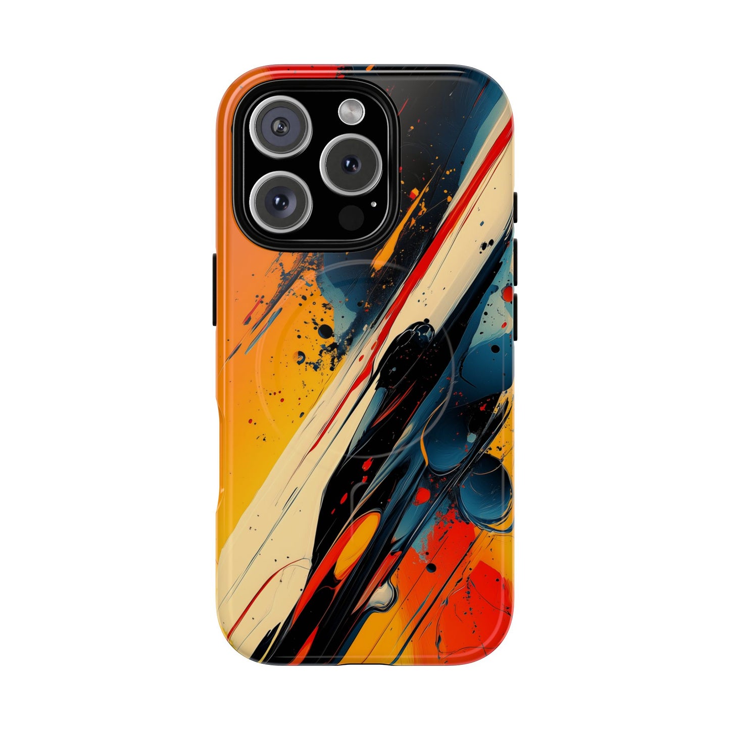 Vibrant Tough Magnetic Case - Bold Abstract Art for iPhone
