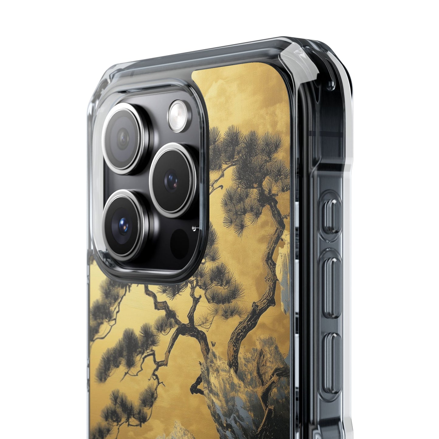 Golden Cascade Peaks Clear Impact iPhone Case
