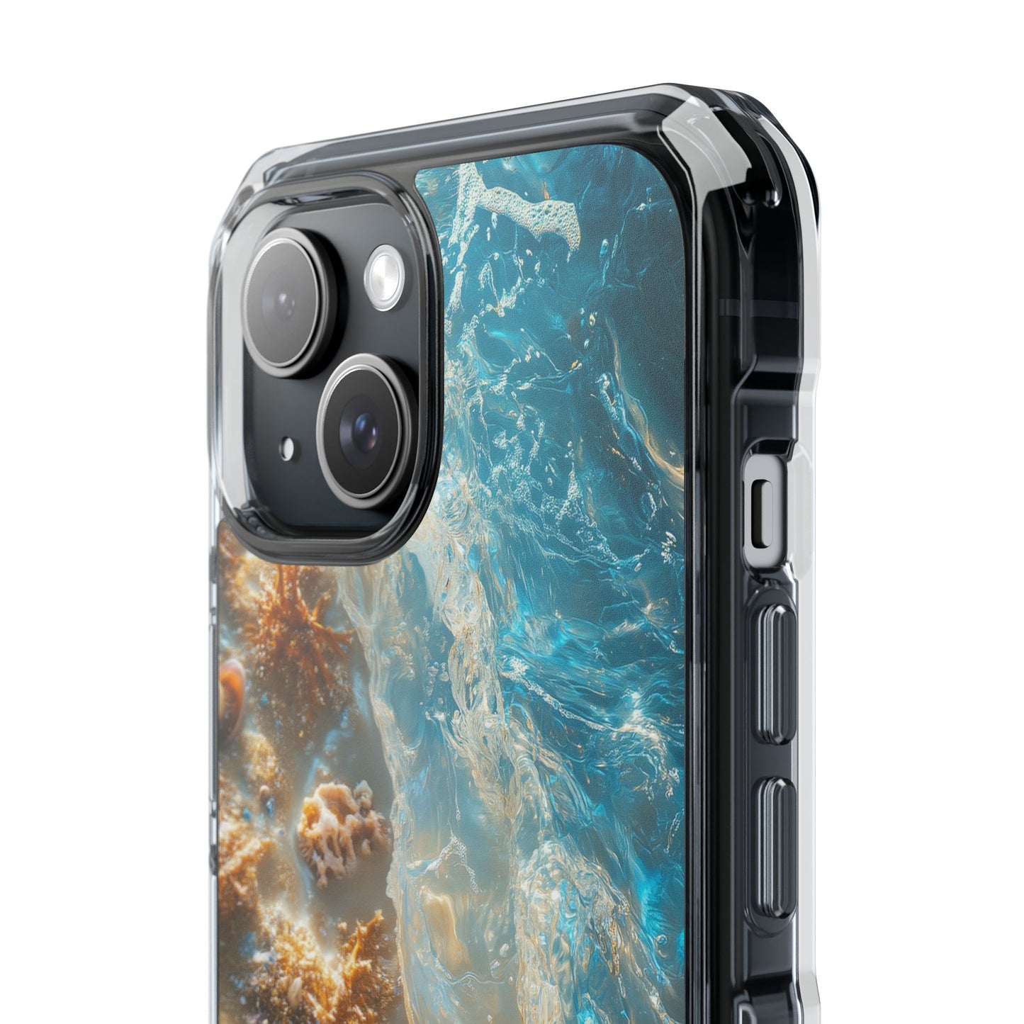 Aqua Seashell Serenity iPhone Case