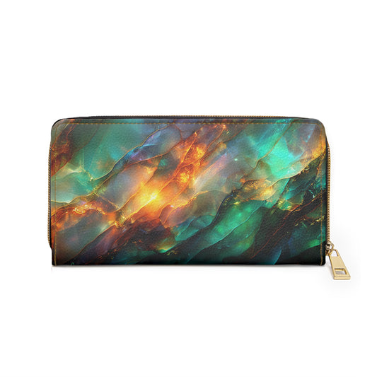 Ethiopian Opal Marble Glow – Ultra HD Colorflow Cell Phone Clutch Wallet
