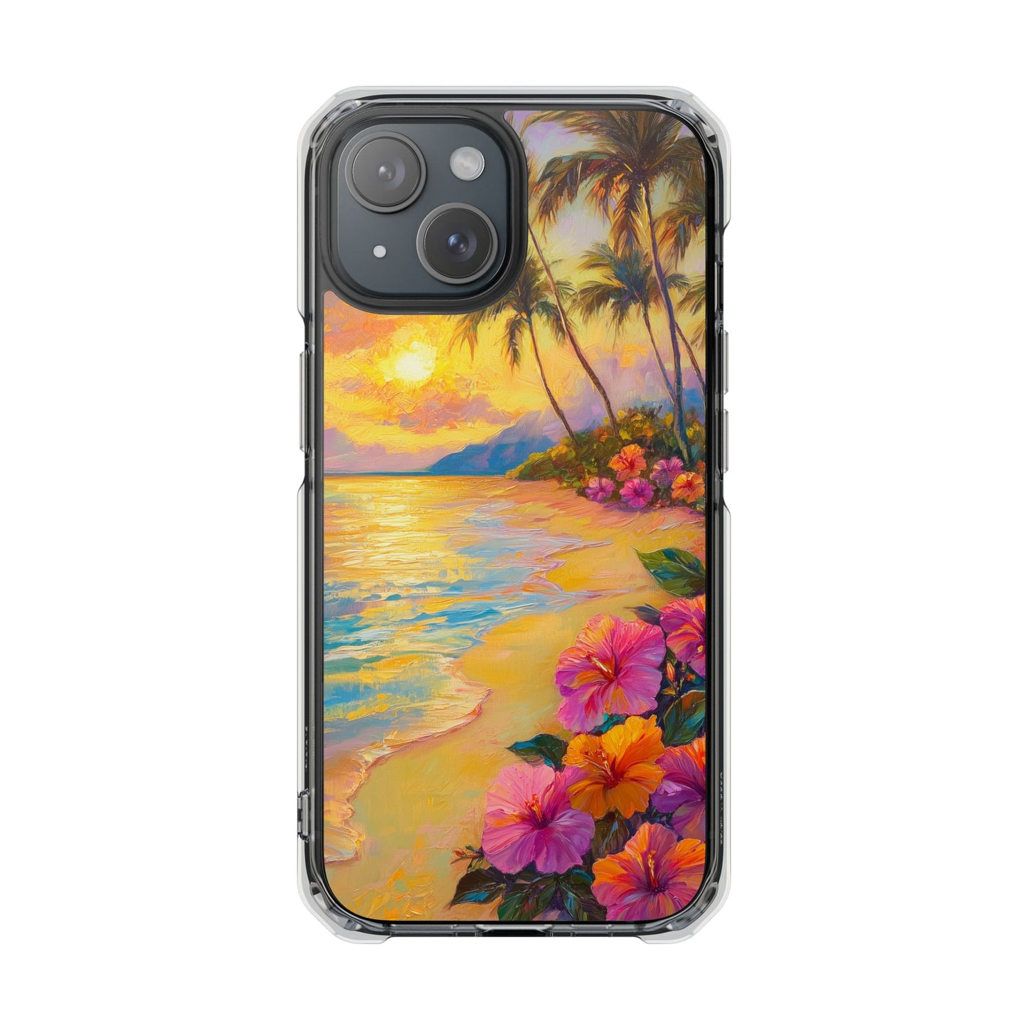 Tropical Paradise Oil Painting Magnetic iPhone Case