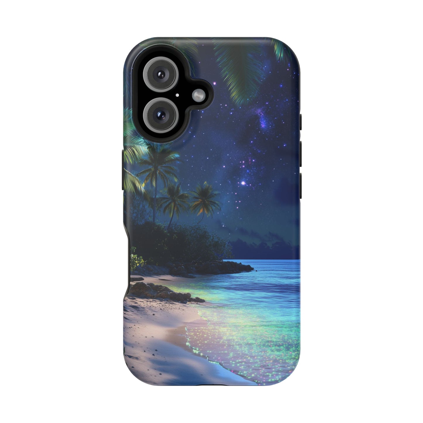 Tropical Night Glow Tough iPhone Case