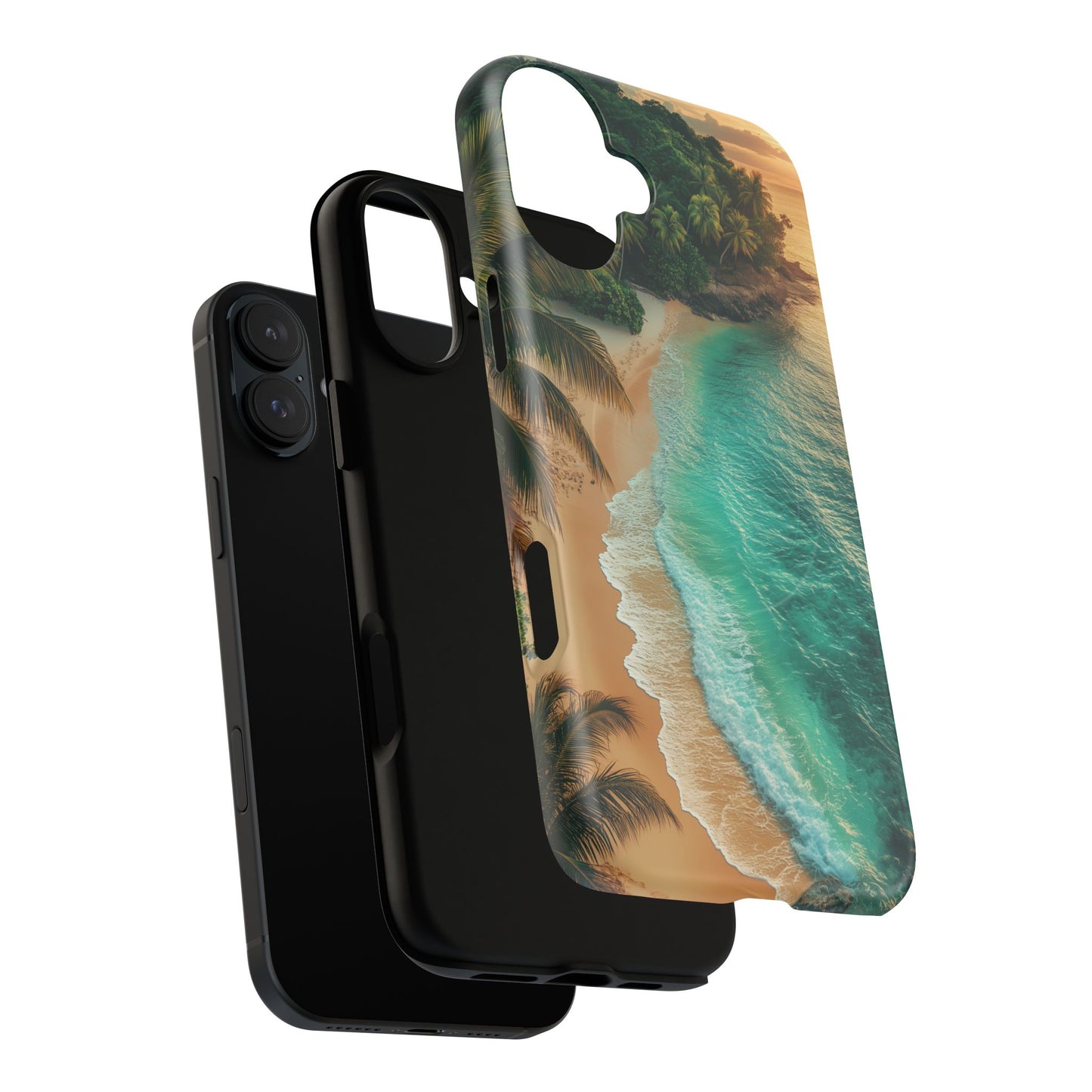 Tropical Beach Tough Magnetic Phone Case - Stylish Protection for Outdoor Lovers