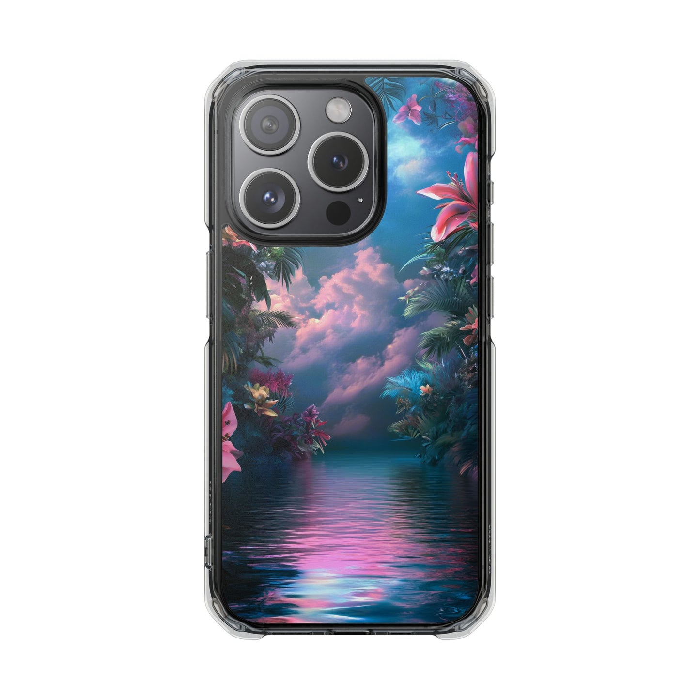 Iridescent Eden Magnetic Clear iPhone Case