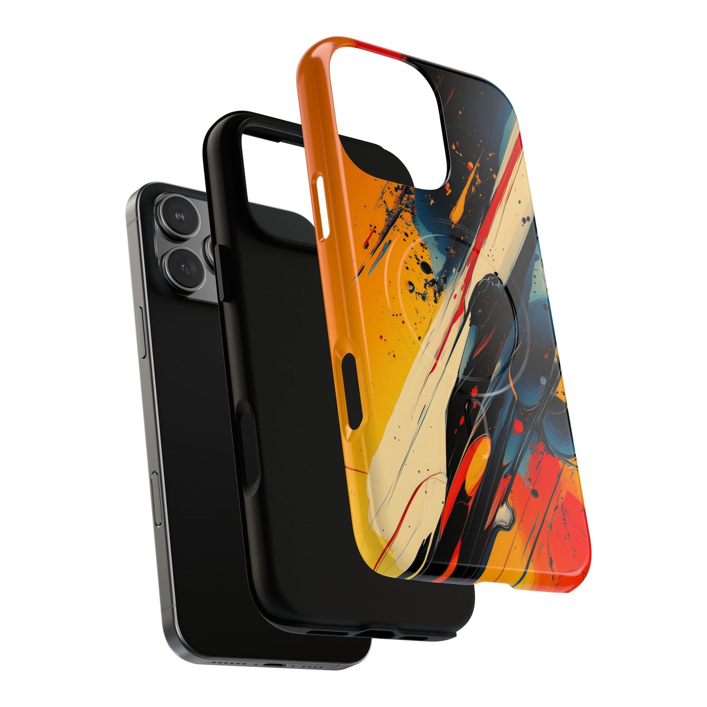 Vibrant Tough Magnetic Case - Bold Abstract Art for iPhone